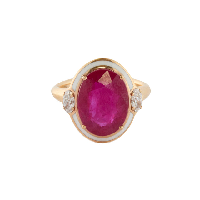 Selim Mouzannar - Ruby and Diamond Gemma Ring
