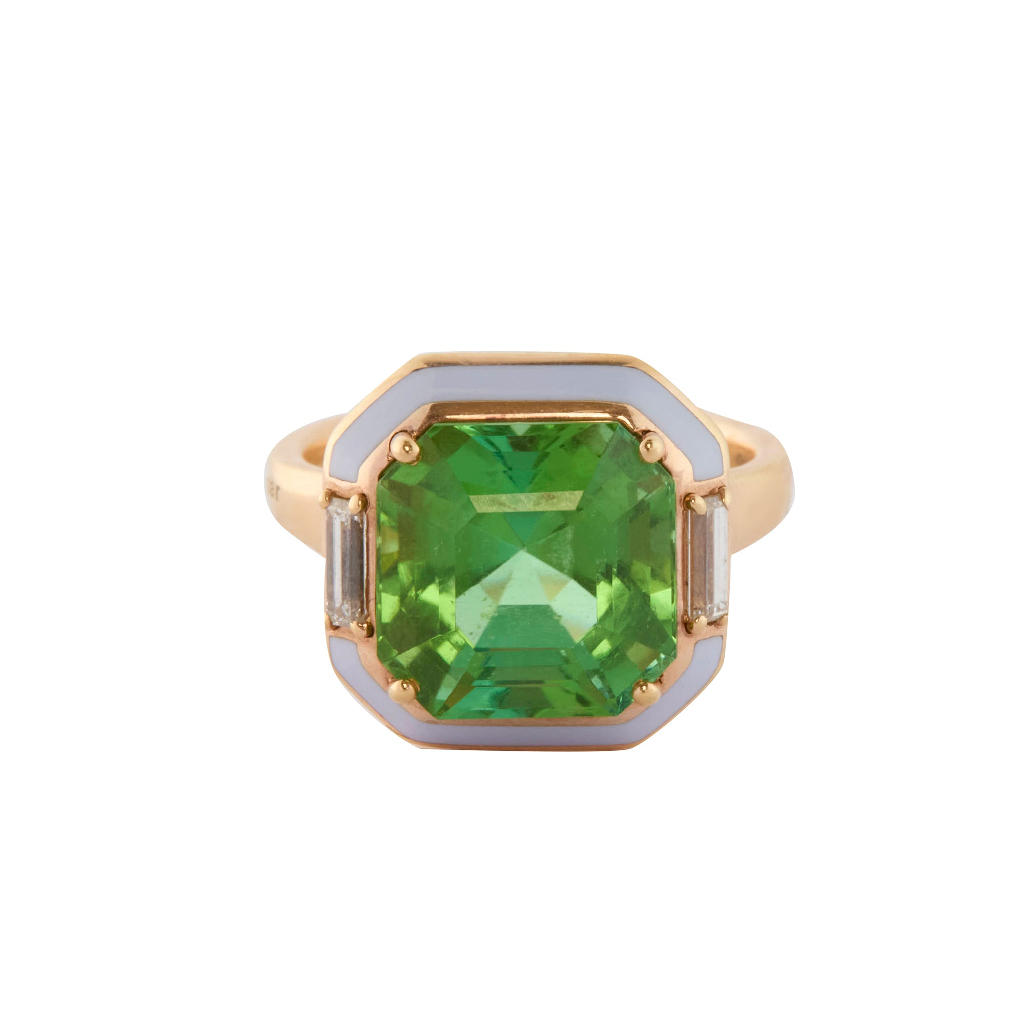 Selim Mouzannar - Green Tourmaline and Diamond Gemma Ring