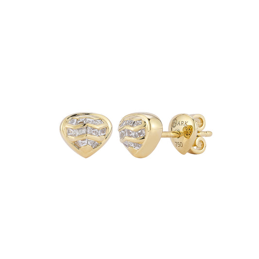 Venus Shield Studs – Diamond - Main Img