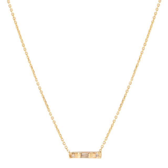 Gravity Necklace - Champagne Baguette