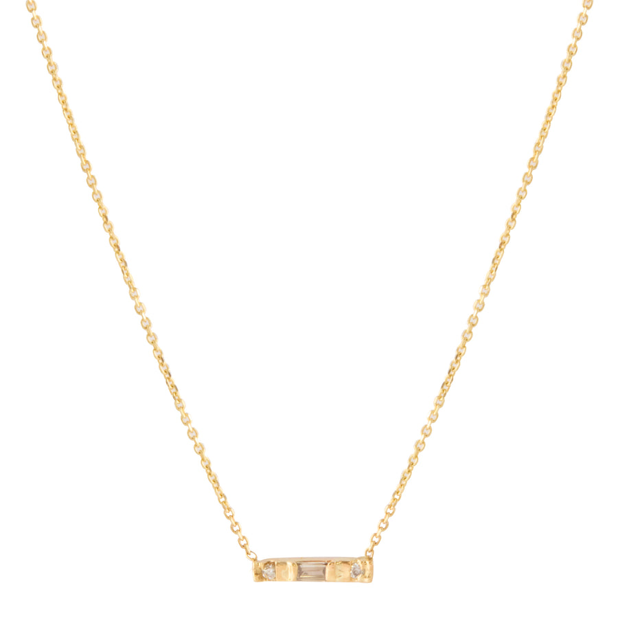 Gravity Necklace - Champagne Baguette