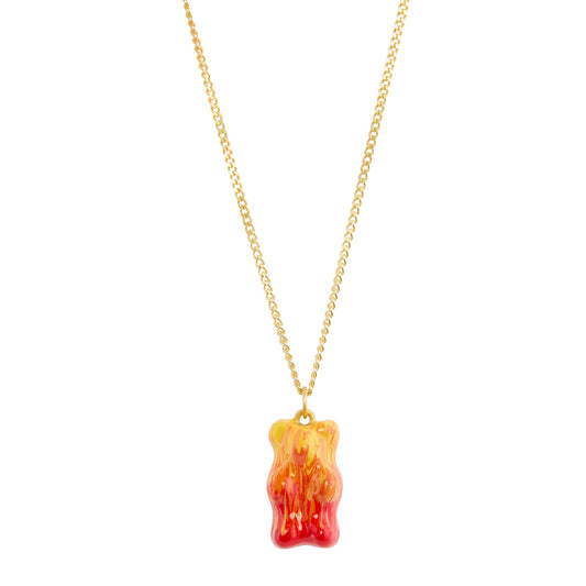 Fire Gummy Pendant Necklace - Main Img