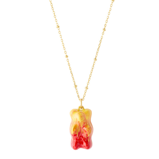 Gummy Pendant Necklace - Fire - Main Img