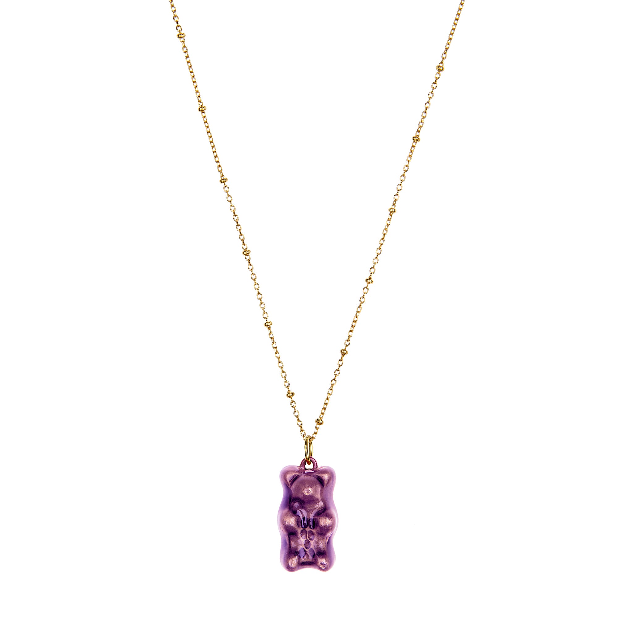 Grape Gummy Pendant Necklace