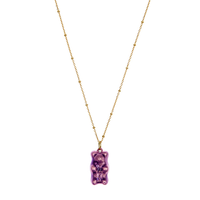 Grape Gummy Pendant Necklace