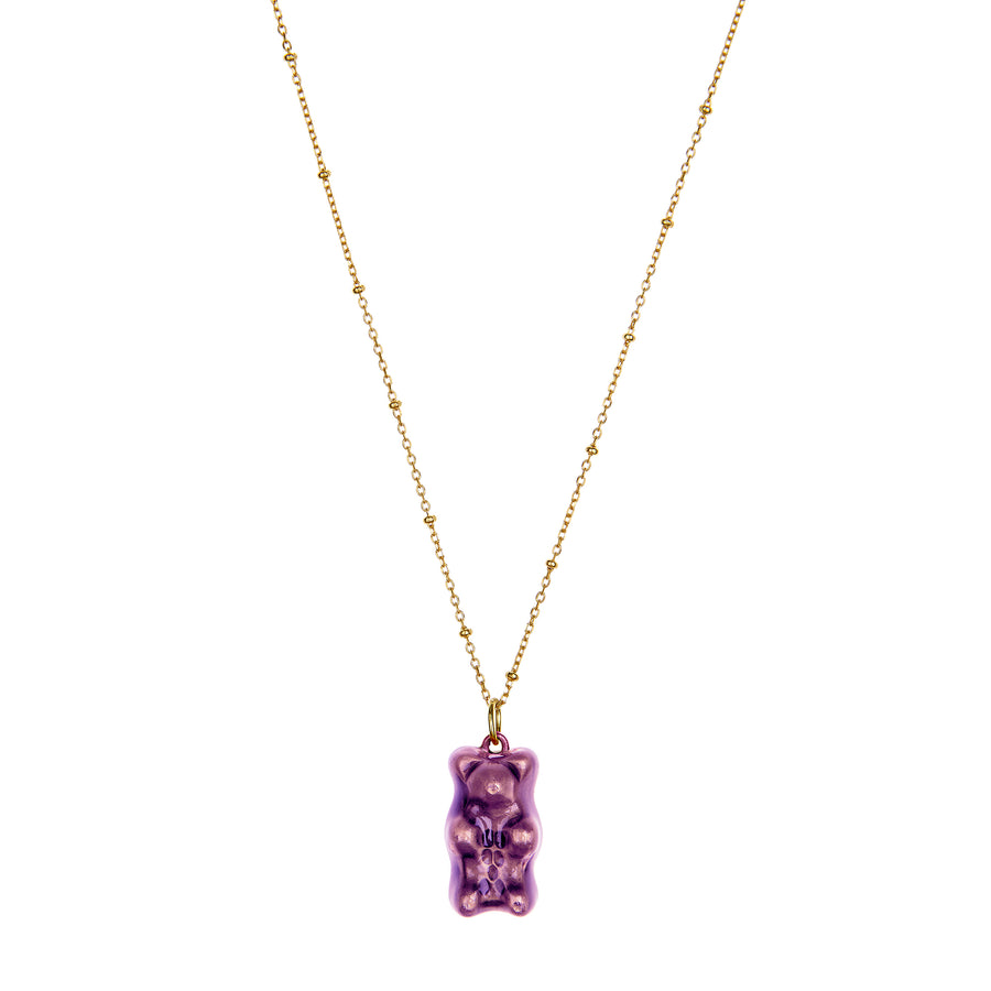 Grape Gummy Pendant Necklace