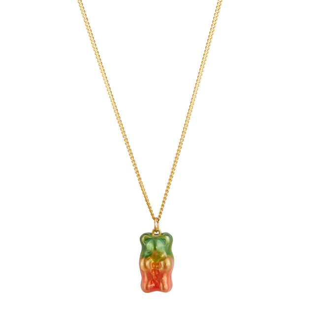 Maggoosh Gummy Pendant Necklace - Watermelon - Necklaces - Broken English Jewelry front view