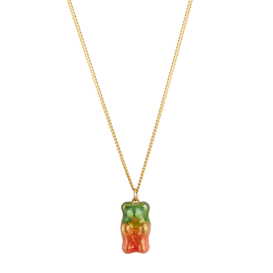 Maggoosh Gummy Pendant Necklace - Watermelon - Necklaces - Broken English Jewelry front view