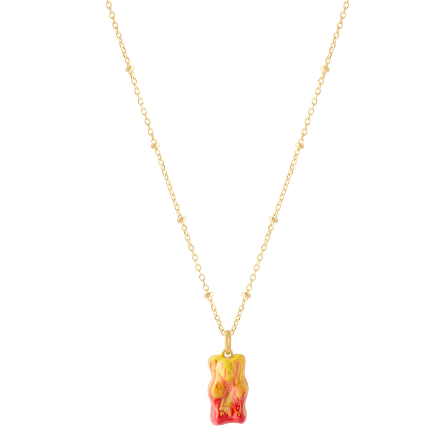 Mini Gummy Pendant Necklace - Fire