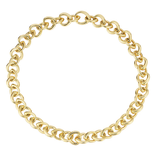Small Shield Link Necklace - Main Img
