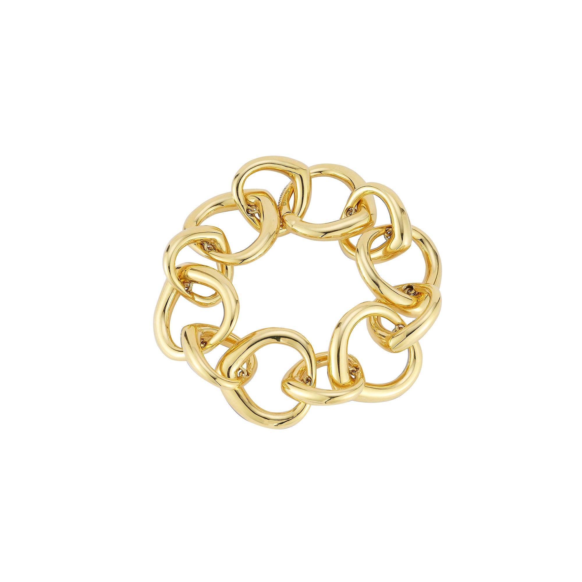 Large Link Chain Shield Bracelet