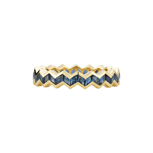 Vibrations Eternity Stacking Ring - Blue Sapphire - Main Img