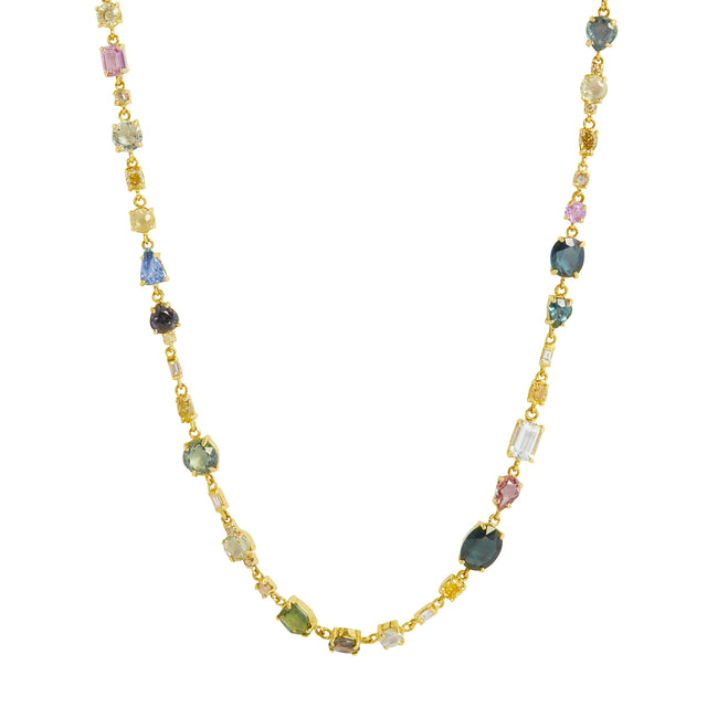 Xiao Wang Galaxy Eternity Necklace - Necklaces - Broken English Jewelry front view