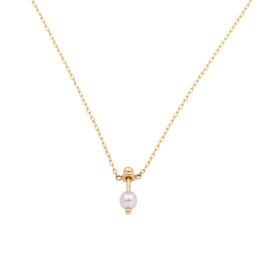 Akoya Pearl Honey Ant Necklace - Main Img