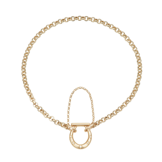 Diamond Small Horseclip Bracelet