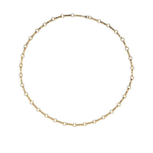 Small Motif Double Link Chain Necklace - Main Img