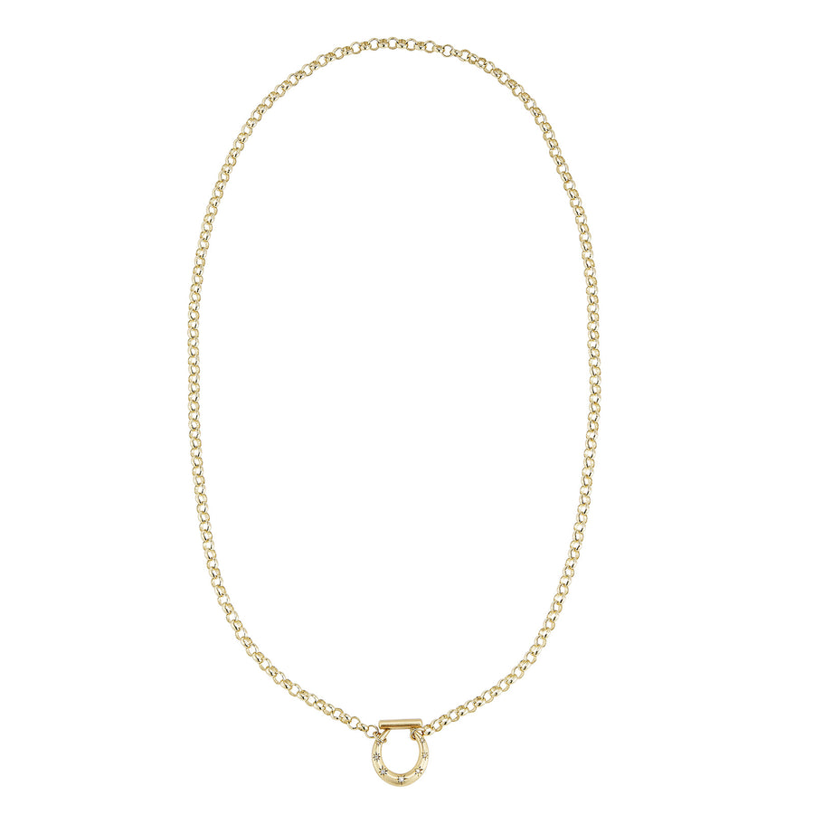 Cece 18" Small Diamond Horseclip Necklace - Necklaces - Broken English Jewelry