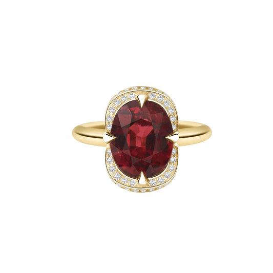 Malaya Garnet and Diamond Aurora Ring - Main Img