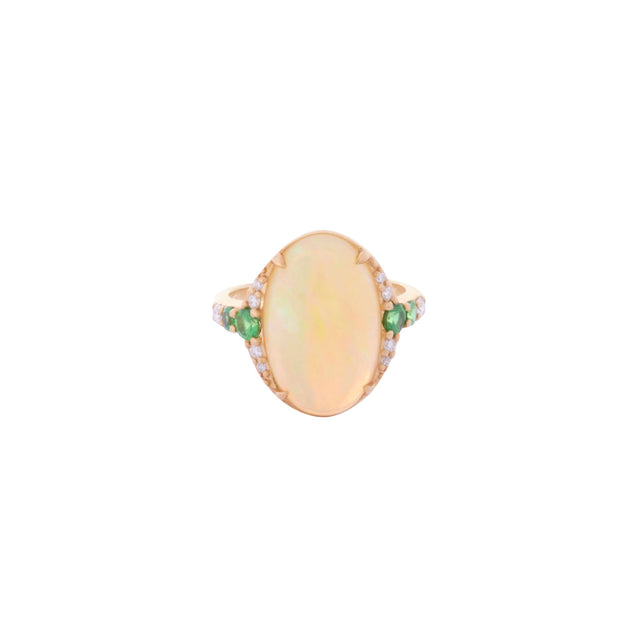 YI Collection Opal, Tsavorite, and Diamond Gala Ring - Rings