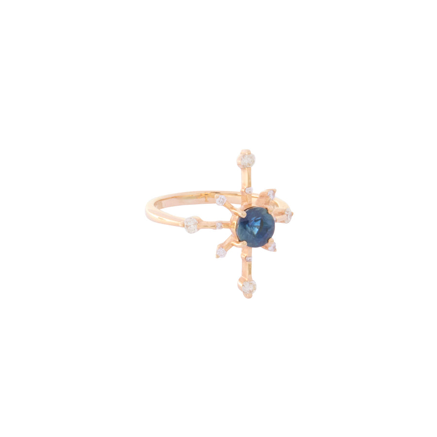 YI Collection Sapphire Starburst Ring - Rings