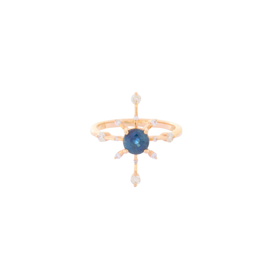 YI Collection Sapphire Starburst Ring - Rings