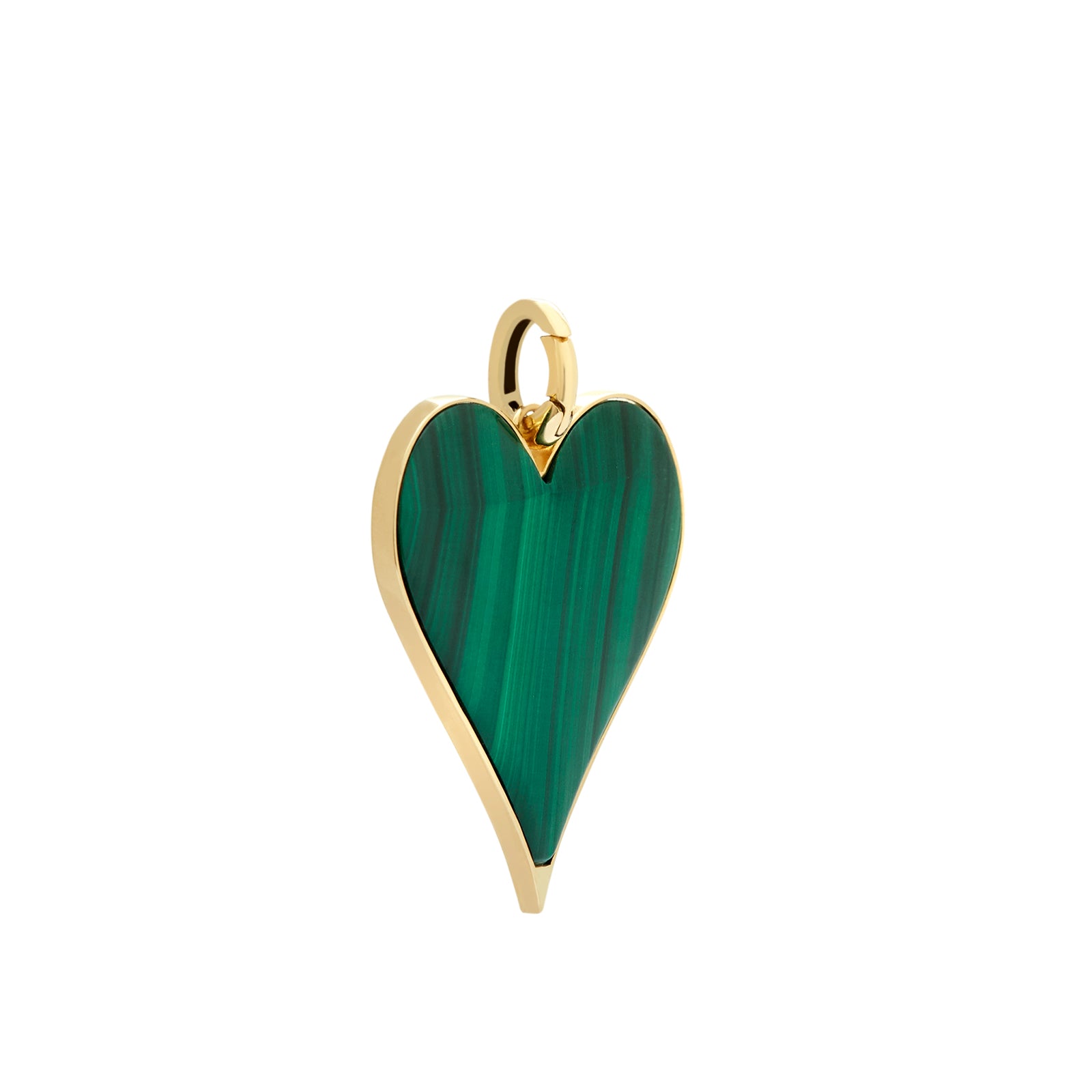 Prasi Friburgo Heart Pendant, front angled view