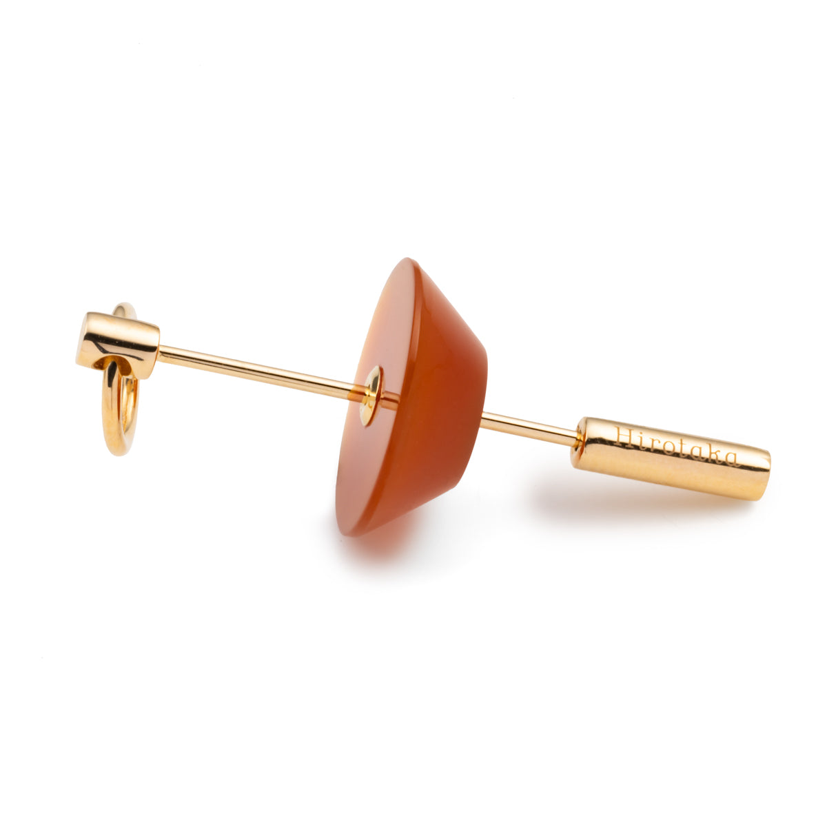 Carnelian Medium Door Knocker Earring