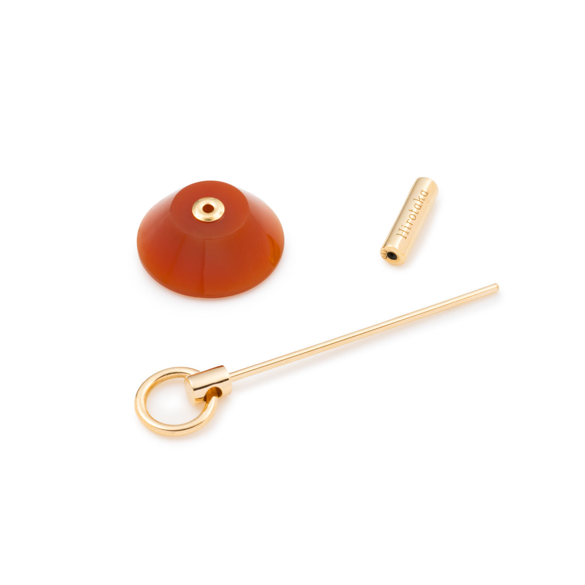 Carnelian Medium Door Knocker Earring