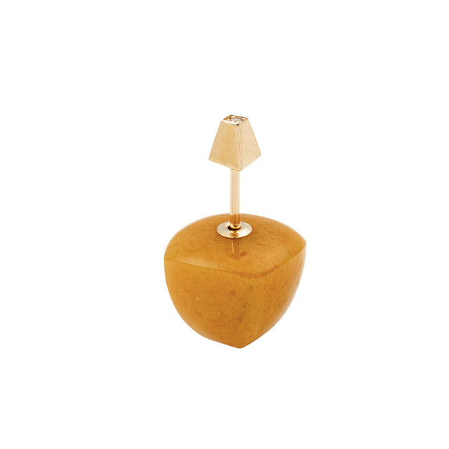 Yellow Aventurine Micro Spear Pyramid Earring