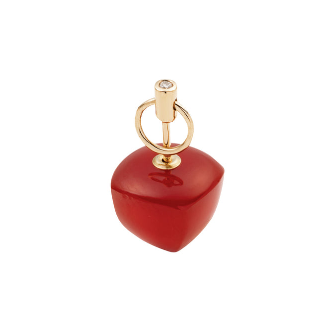 Carnelian Micro Spear Door Knocker Earring