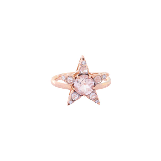 Istanbul Star Ring - Morganite - Main Img