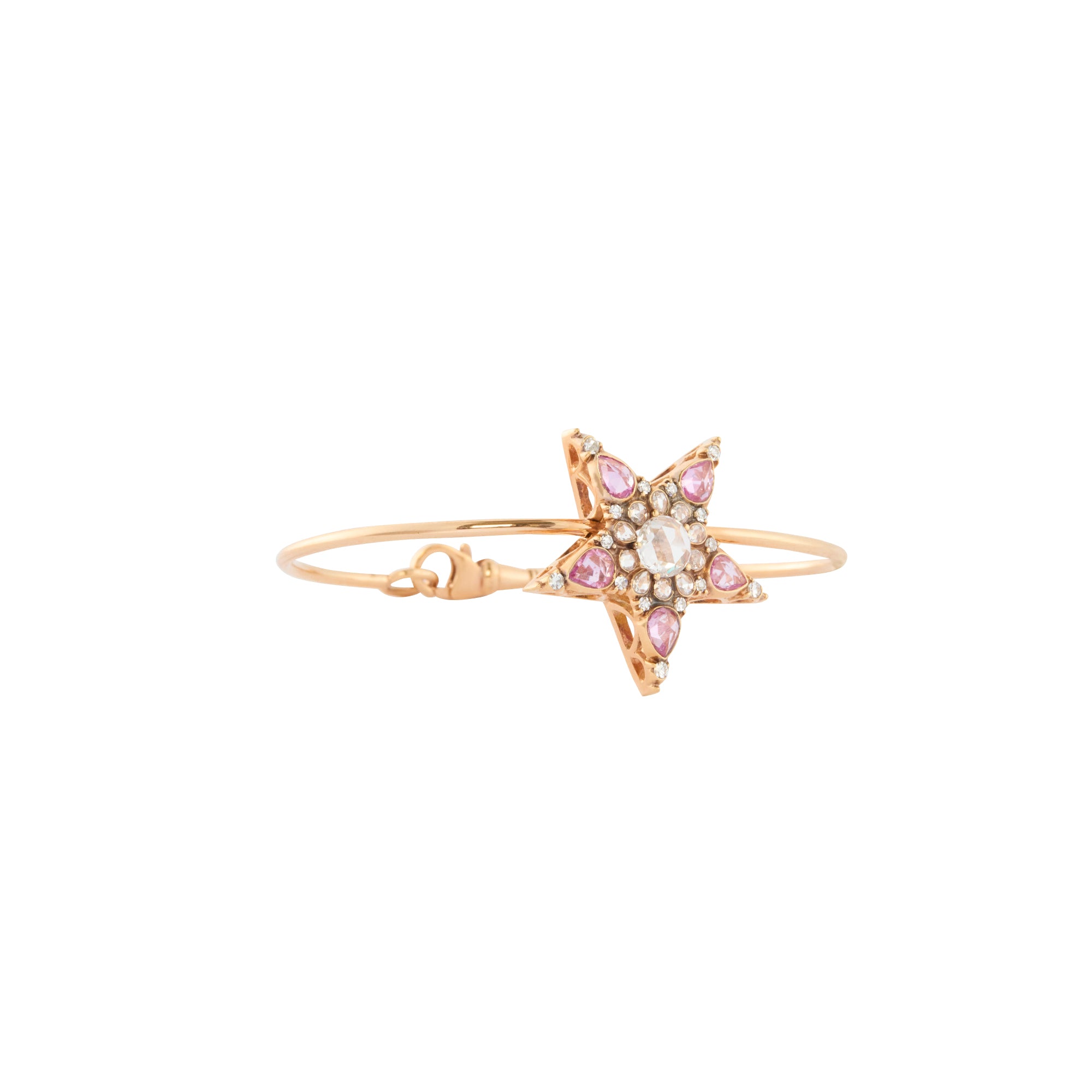 Pink Sapphire and Diamond Istanbul Star Bracelet II