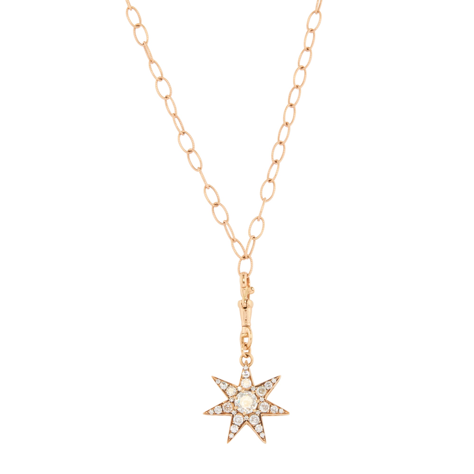 Diamond and Green Sapphire Istanbul Pendant Necklace