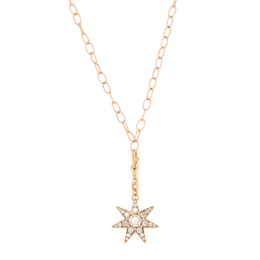 Diamond and Green Sapphire Istanbul Pendant Necklace - Main Img
