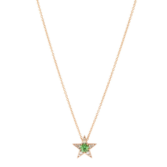 Istanbul Star Necklace - Tsavorite & Diamond - Main Img