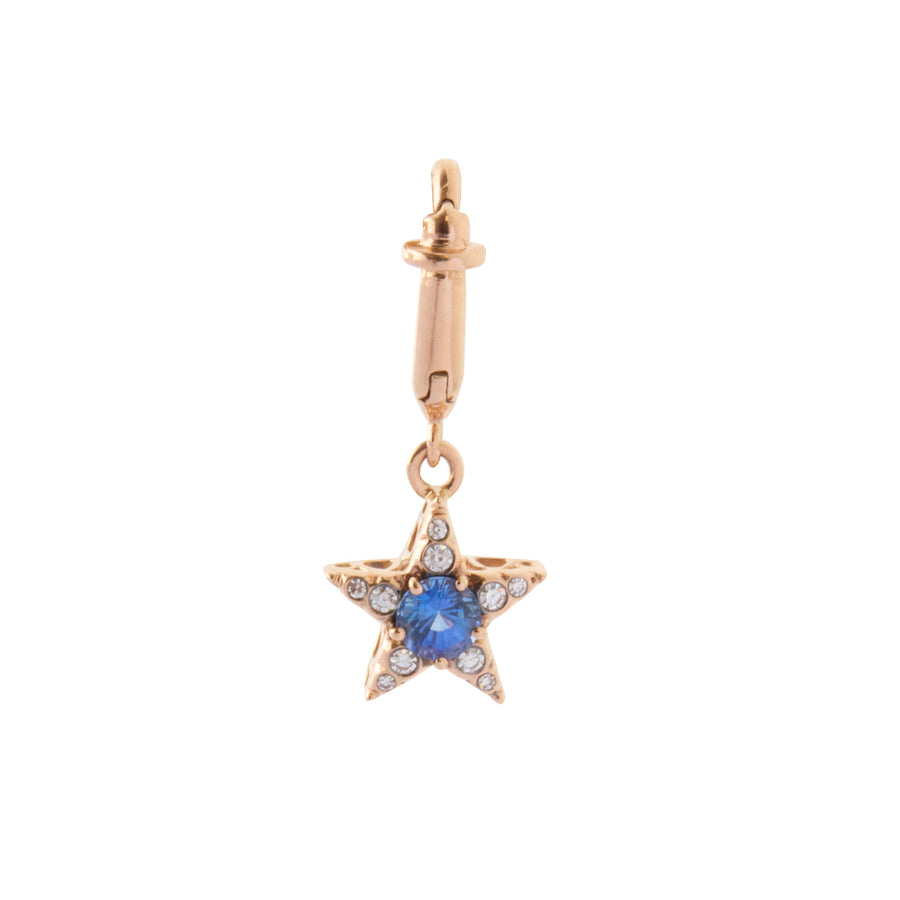 Selim Mouzannar Istanbul Star Charm - Blue Sapphire & Diamond - Charms & Pendants - Broken English Jewelry