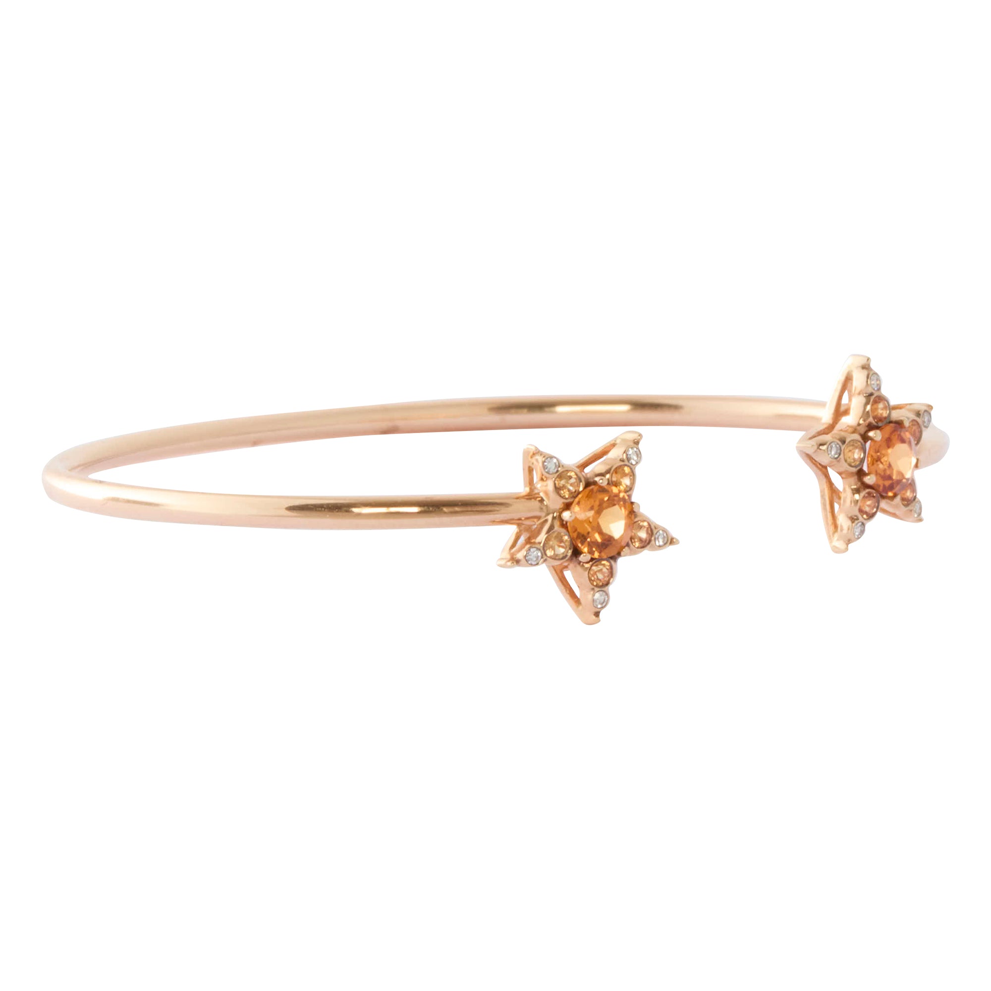 Diamond Orange Sapphire and Spessartine Istanbul Bracelet