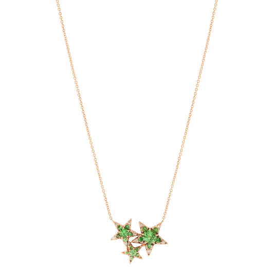 Istanbul Star Cluster Necklace - Tsavorite - Main Img