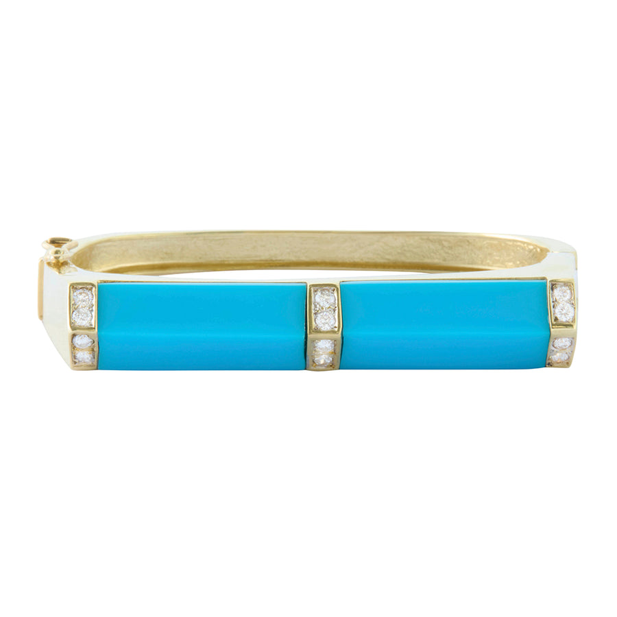 Turquoise Pyramid Bangle