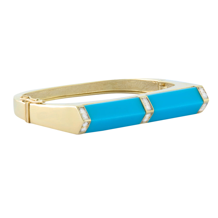Turquoise Pyramid Bangle