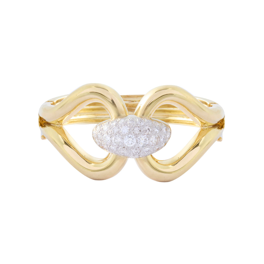 Jenna Blake Diamond Love Knot Cuff - Bracelets