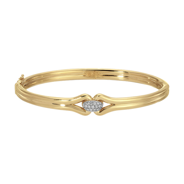 Diamond Mini Medium Love Knot Bangle