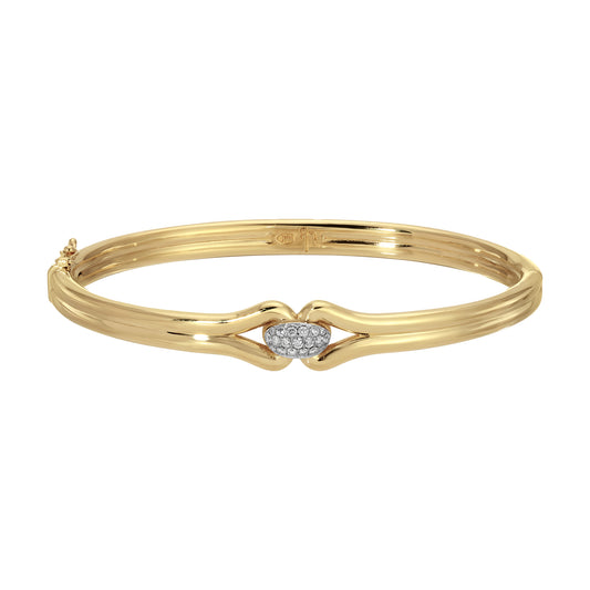 Diamond Mini Medium Love Knot Bangle - Main Img