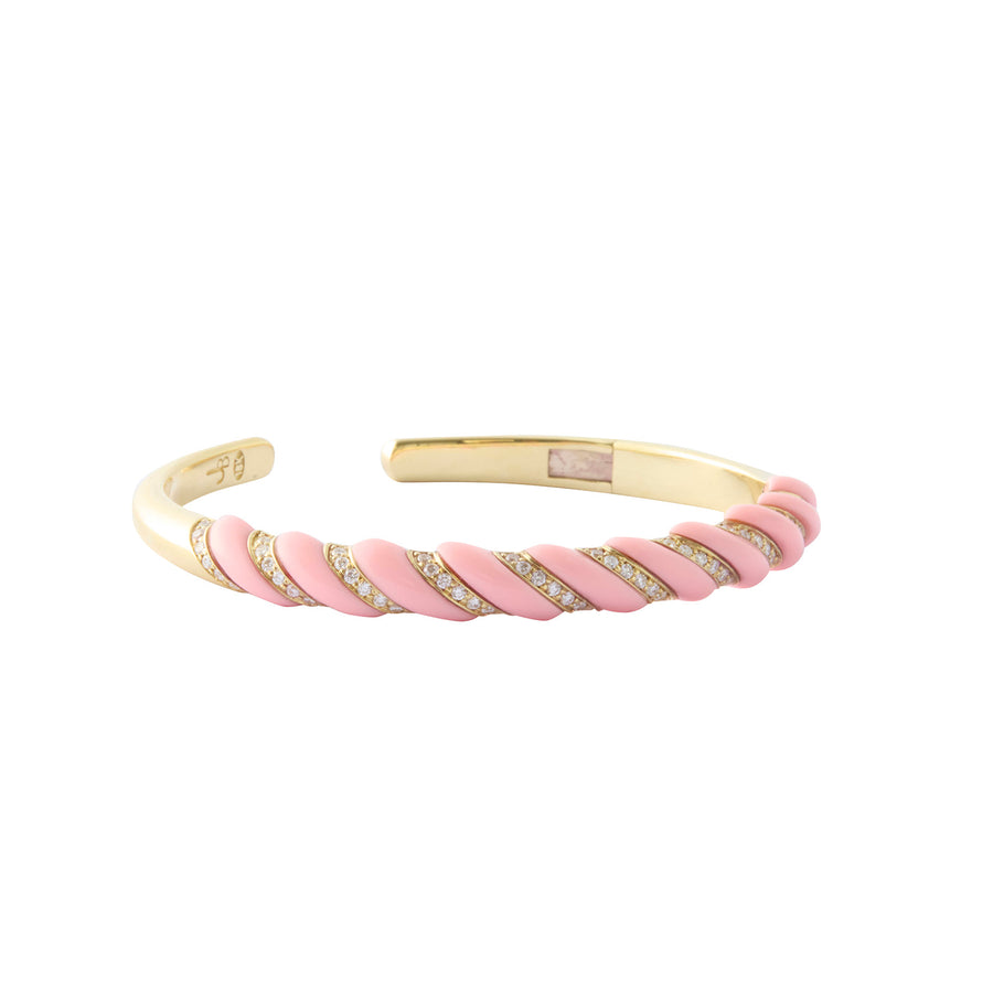 Jenna Blake Coral 70s Bangle - Bracelets