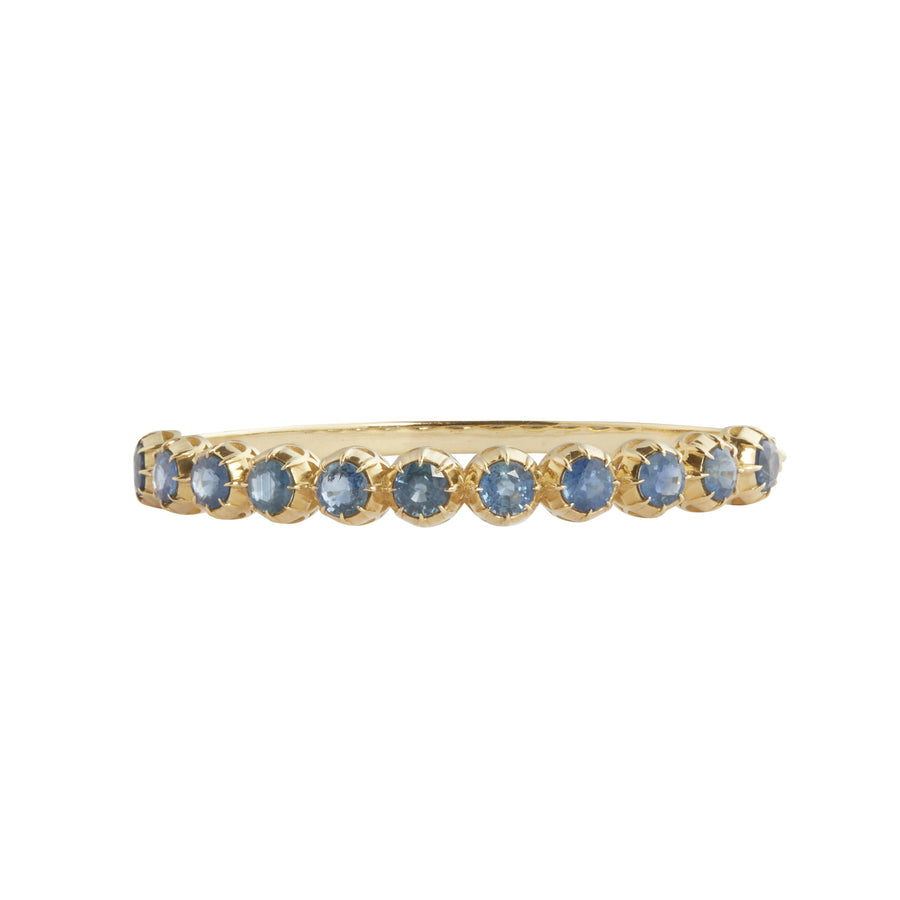 Jenna Blake Victorian Sapphire Bangle - Bracelets - Broken English Jewelry front view