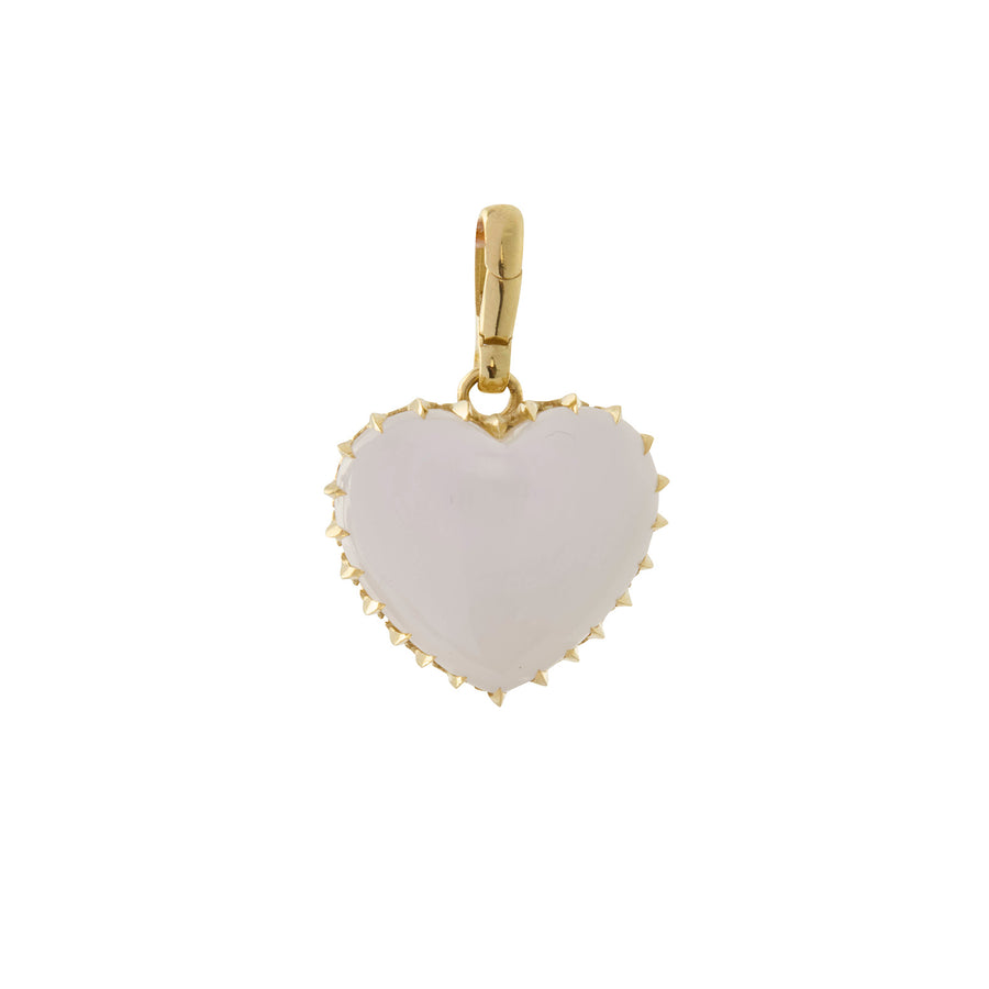 Jenna Blake Mother of Peal Victorian Heart Pendant - Charms & Pendants