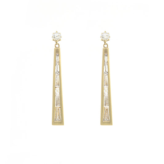 Eiffel Tower Diamond Earrings - Main Img
