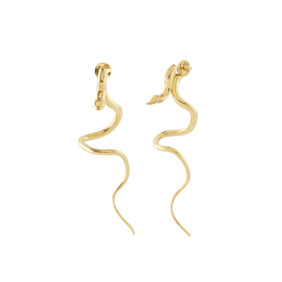 Jenna Blake Snake Drop Earrings - Earrings - Broken English Jewelry