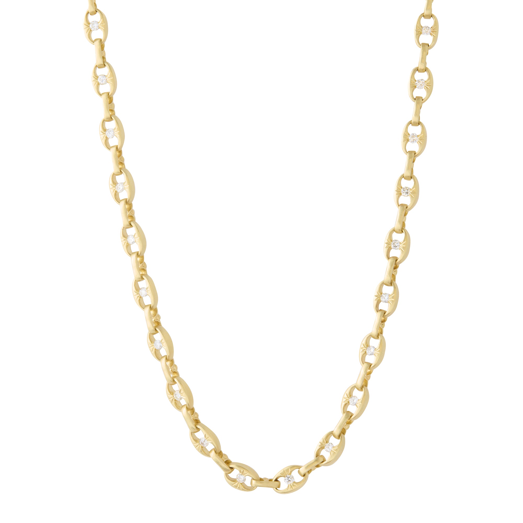 Nautical Diamond Chain Necklace