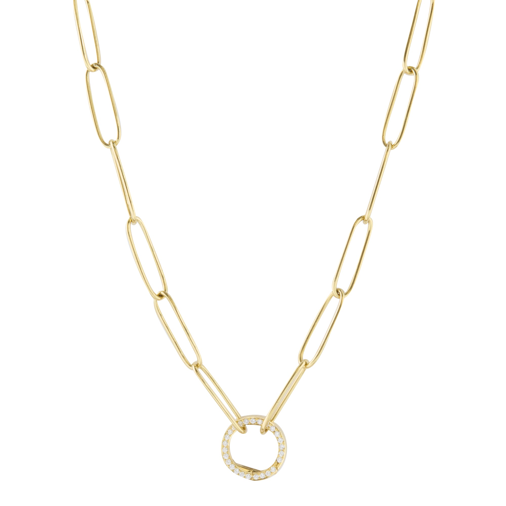 Charm Chain with Diamond Clasp